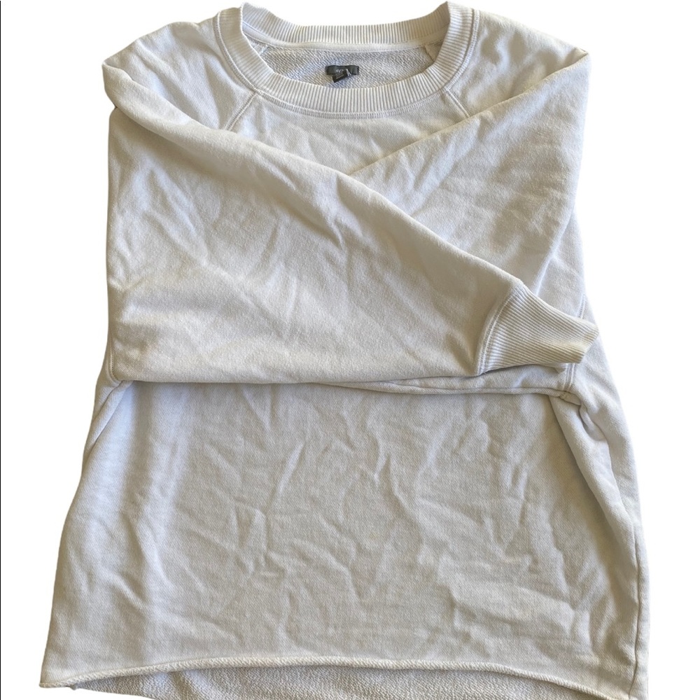 aerie oversized white sweatshirt